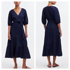 Madewell | Dresses | Madewell Jardin Embroidered Midi Dress | Poshmark